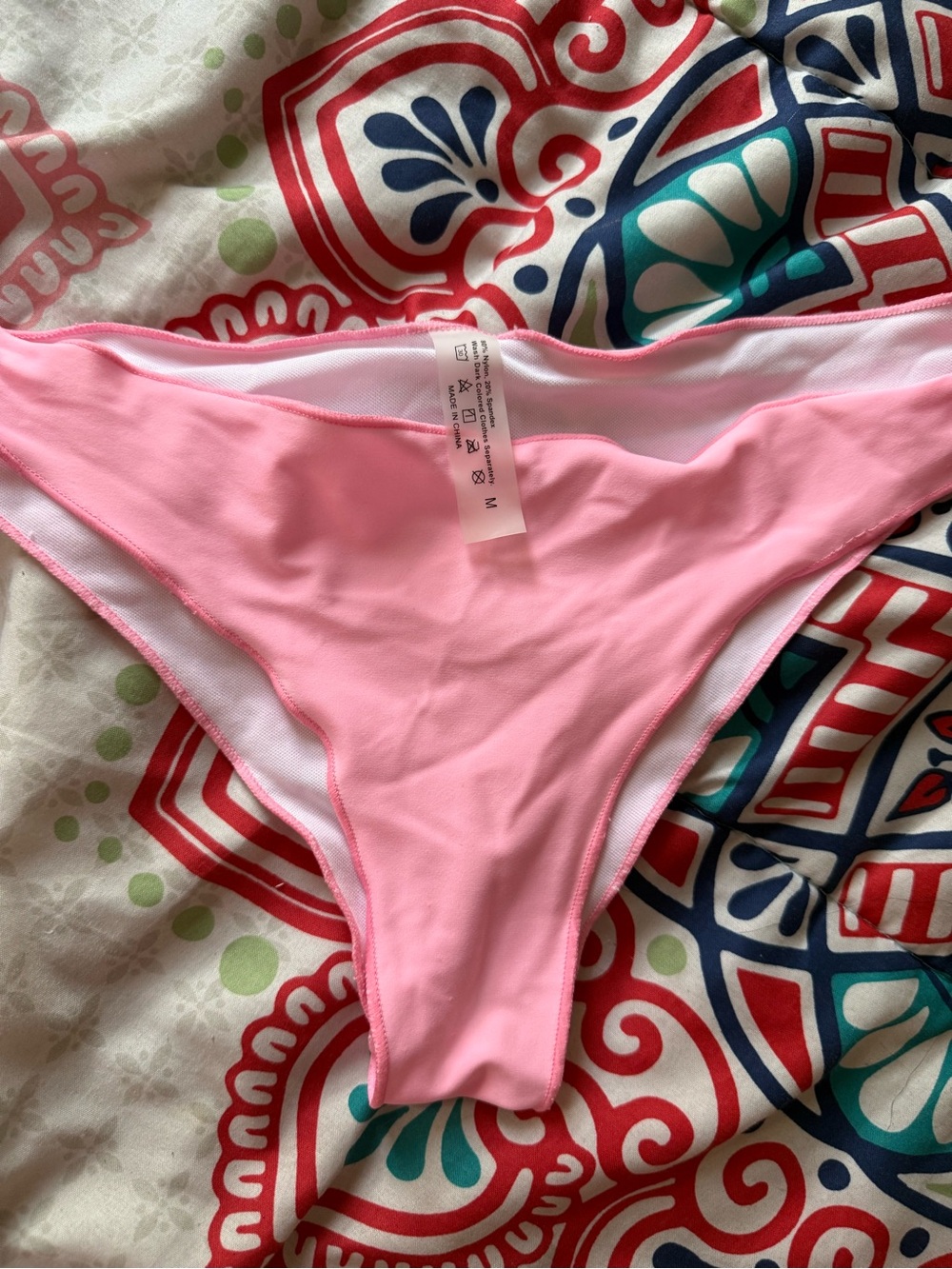 SHEIN Light Pink Women's Bikini Bottom